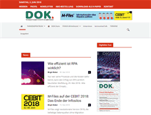 Tablet Screenshot of dokmagazin.de